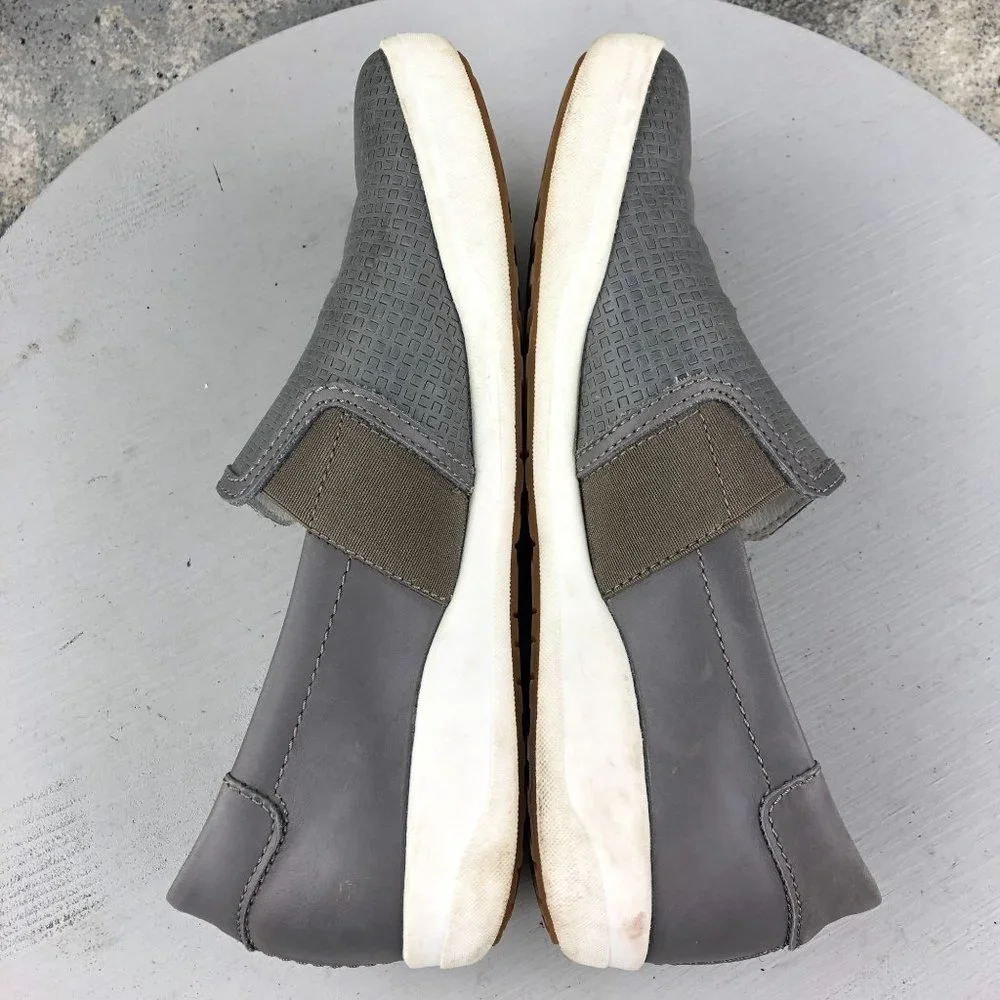 Josef Seibel Women's Size 39 (8-8.5) Sina 39 Grey Leather Slip On Sneakers